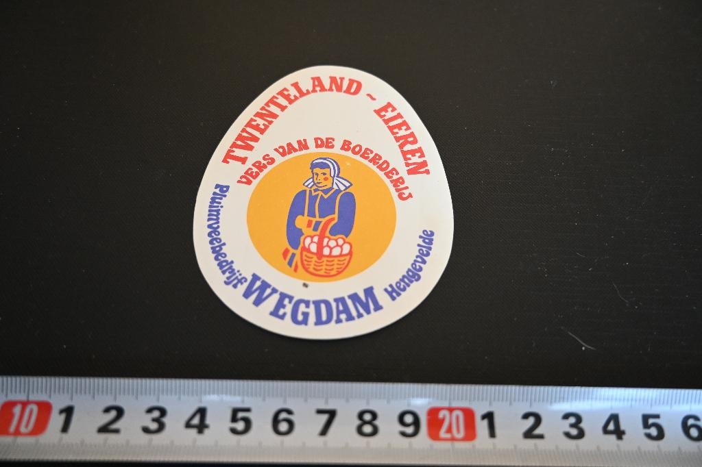 sticker Twenteland Eieren Pluimveebedrijf WEGDAM Hengevelde, Ophalen, Zo goed als nieuw, Sticker
