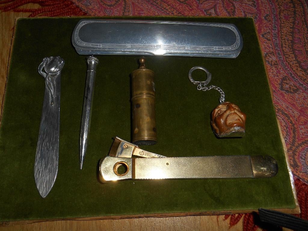 antiek verzamel vintage oa sigarenknipper briefopener, Ophalen of Verzenden