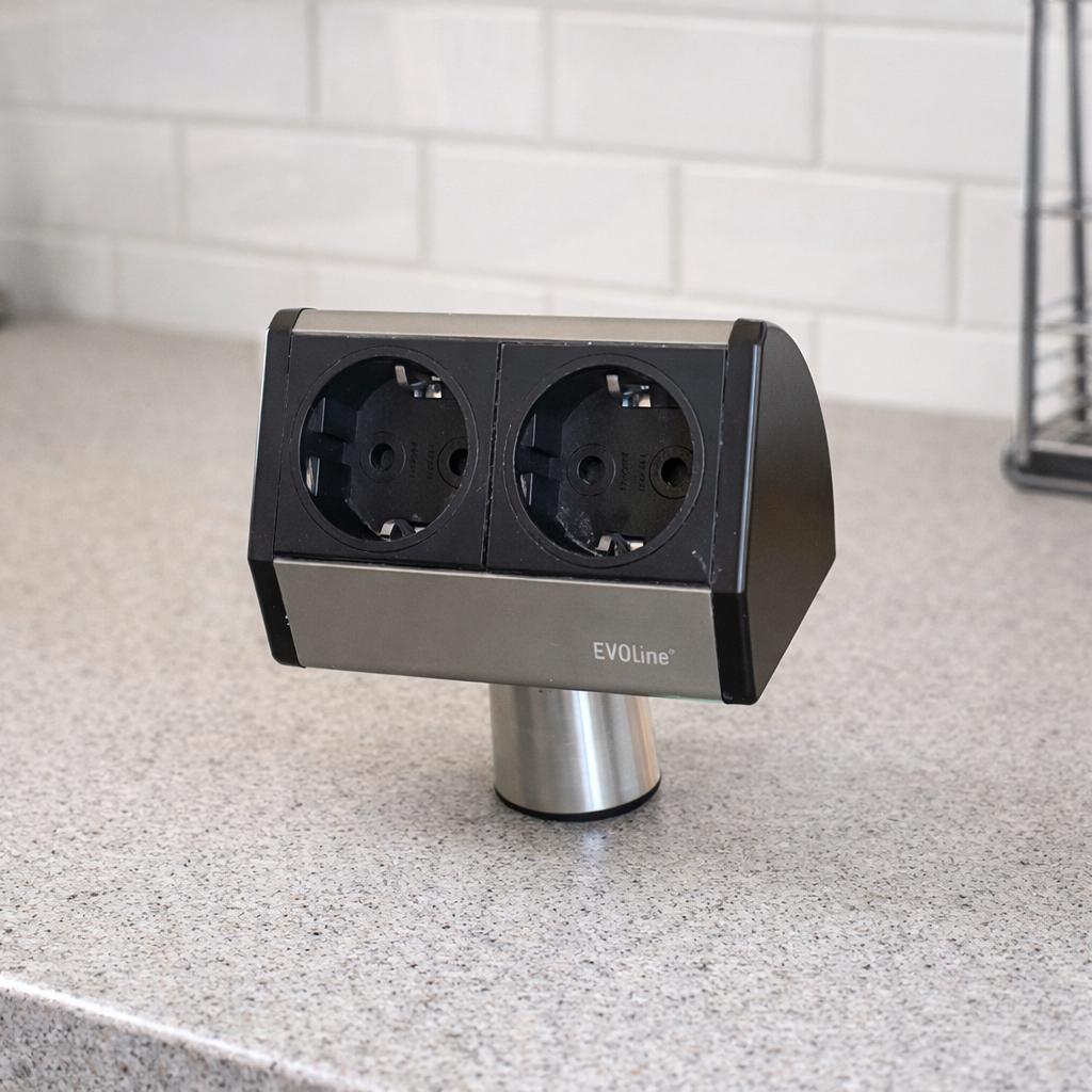 EVOline T-Dock Stekkerdoos 2-voudig - Nieuwstaat!, Ophalen of Verzenden, Zo goed als nieuw, Stopcontact