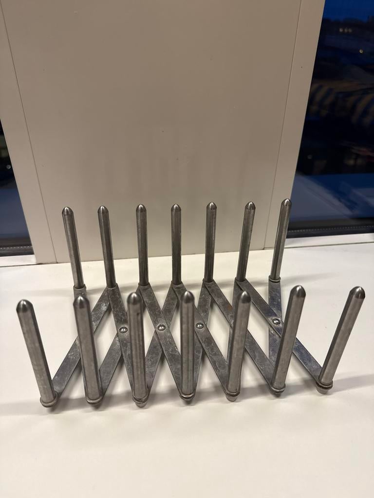 IKEA Dish drainer / Uitschuifbaar Bordenrek RVS, Gebruikt, Bordenrek, Zilver, Ophalen of Verzenden