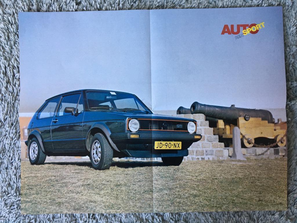 1 x Poster test uit het blad Autorensport, Ophalen of Verzenden, Zo goed als nieuw, Auto's