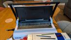 Fellowes inbindmachine met diverse inbindringen en schutblad, Ophalen of Verzenden, Gebruikt, Overige typen