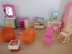 Barbie meubels, woonkamer, Ophalen of Verzenden, Gebruikt