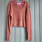Zacht roze cropped vestje maat 140, Meisje, Trui of Vest, Ophalen of Verzenden, Zo goed als nieuw