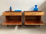 Midcentury vintage teak nachtkastjes, Ophalen, Gebruikt, Onbekend, Onbekend