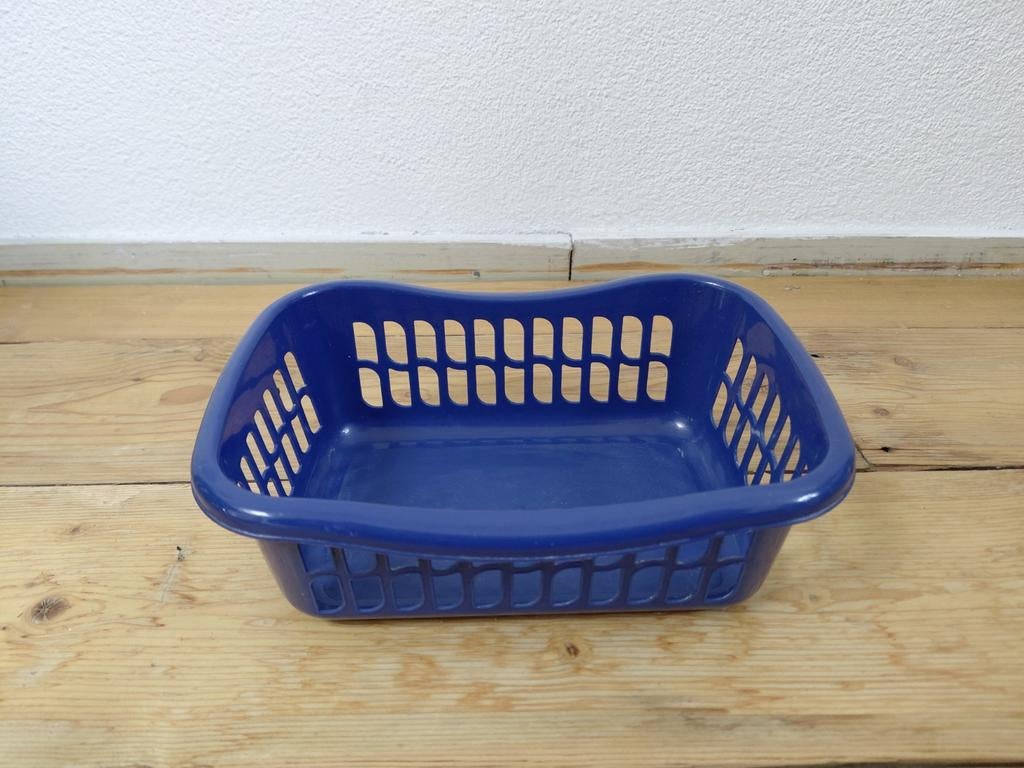 Tontarelli Opbergmandje Blauw - Handig en Compact, Huis en Inrichting, Ophalen of Verzenden, Rechthoekig, Kunststof