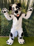 Zwart Witte Hond Fursuit Honden Furry Suit Fur Suit Pak, Verzenden, Nieuw