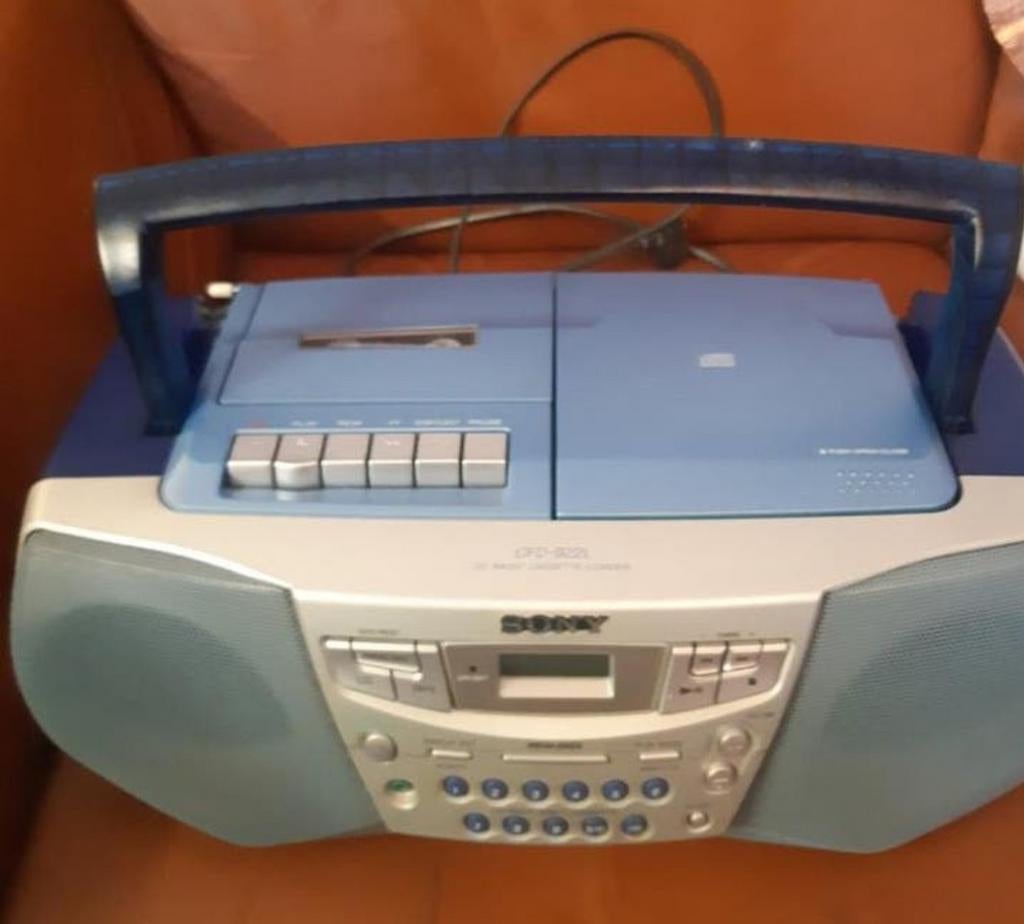Draagbare Radio CD Cassette Speler, Ophalen, Gebruikt, Sony, Draagbaar