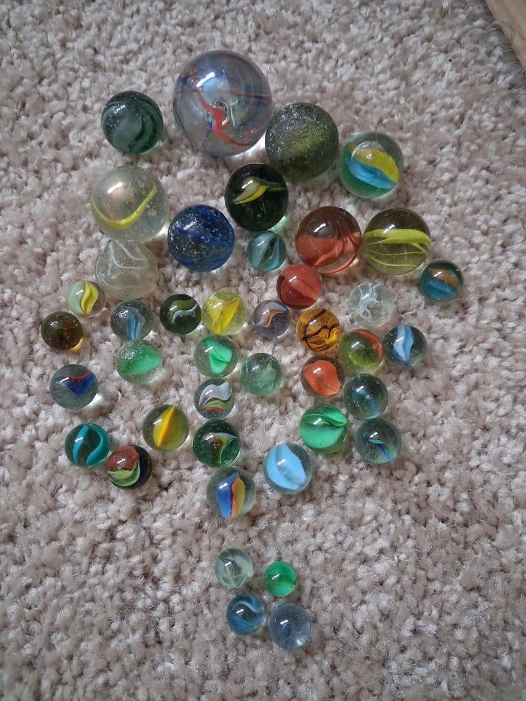 Oude knikkers, Antiek en Kunst, Antiek | Speelgoed, Ophalen of Verzenden