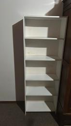 Witte smalle kast met planken, Huis en Inrichting, Ophalen, Met plank(en), Gebruikt, 50 tot 100 cm