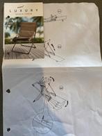 Twee Luxe Strandstoelen -  weinig gebruikt, Ophalen, Zo goed als nieuw, Aluminium, Inklapbaar