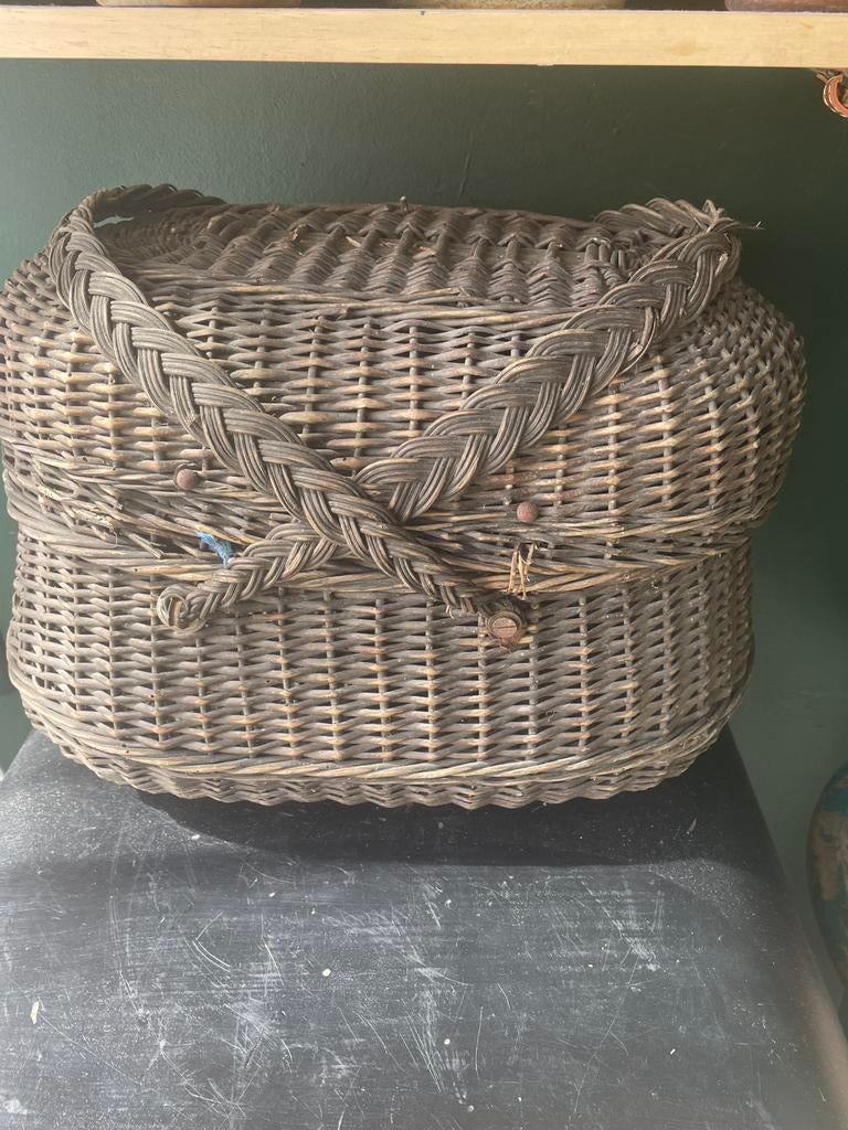 Perron mandje brocante, Antiek en Kunst, Ophalen of Verzenden