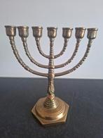 Messing menora, Ophalen of Verzenden, Koper of Brons