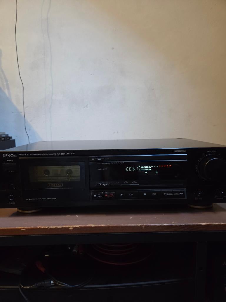 Denon DRM-540 Cassettedeck, Ophalen of Verzenden, Enkel, Denon, Tape counter