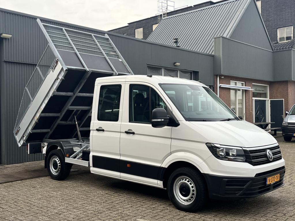 Volkswagen Crafter 35 2.0 TDI DC 140pk Kipper Openlaadbak Ai, Auto's, Bestelauto's, Stof, Gebruikt, 4 cilinders, Volkswagen