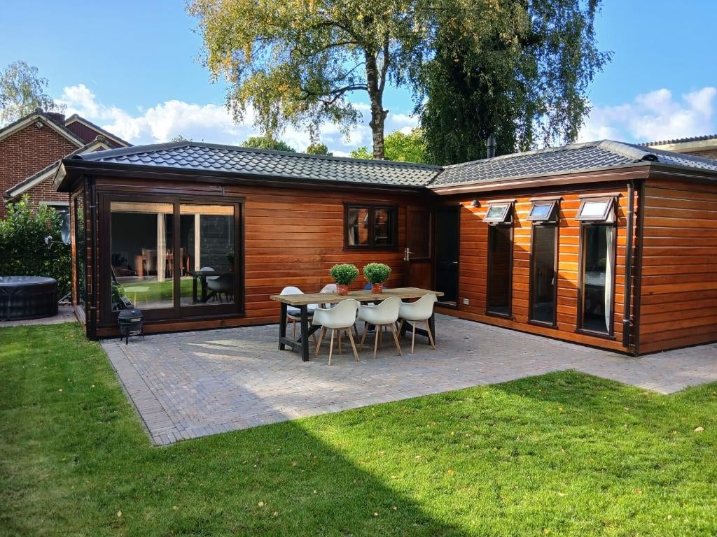 Chalet met berging/overkapping nabij bossen van Putten, Huizen en Kamers, Recreatiewoningen te koop, 60 m², Chalet, Gelderland