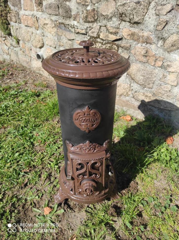 Prachtige Godin Art-deco kachel, zelden gebruikt geweest, Huis en Inrichting, Kachels, Zo goed als nieuw, Vrijstaand, Houtkachel