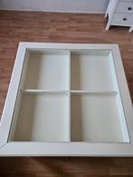 Salontafel van ikea  15 euro met lade en glazen blad, Huis en Inrichting, Tafels | Salontafels, Ophalen, Gebruikt, 100 tot 150 cm