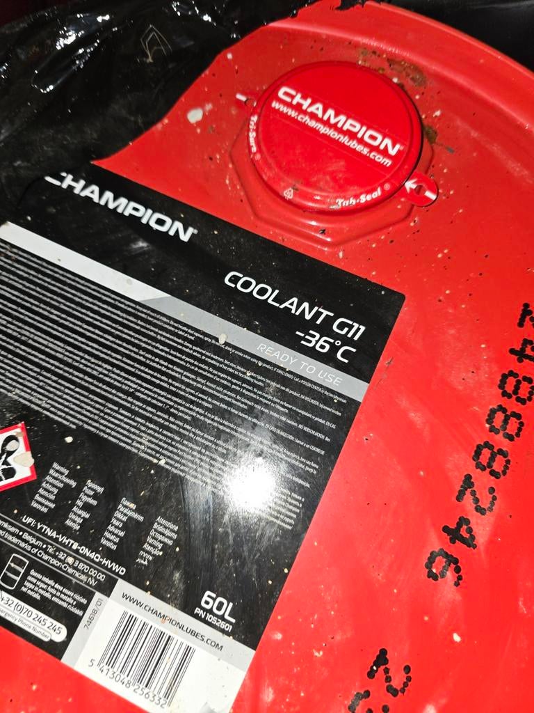 60 liter Champion Coolant G11 -36C Koelvloeistof, Ophalen