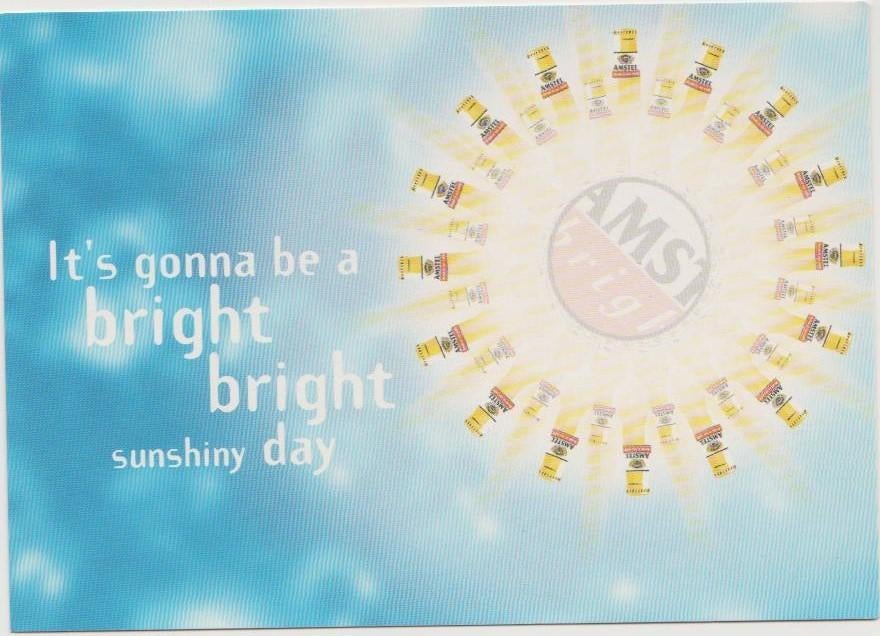 Amstel Bier Bright, Bright Sunshiny Day l, Verzamelen, Biermerken, Verzenden, Nieuw, Overige typen, Amstel