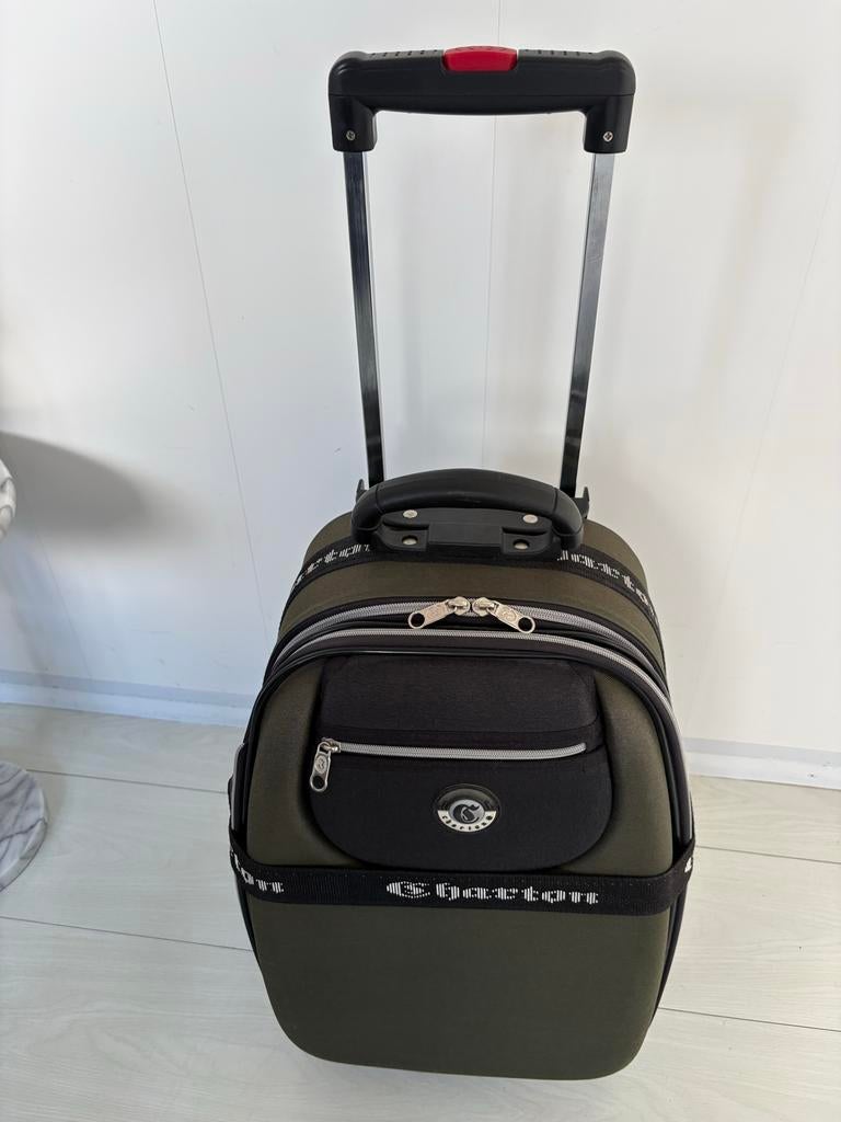 Airporter Charton Khaki Zwart Koffer 30x25x50 - Nieuw, 40 tot 60 cm, 20 tot 30 cm, Zwart, Nieuw