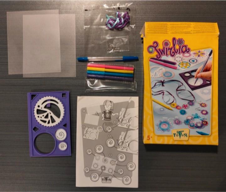 Totum Twirlia - Krimfolie en Spirograaf sieraden maken, Kinderen en Baby's, Speelgoed | Educatief en Creatief, Ophalen of Verzenden