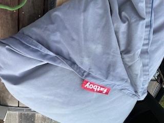 Fatboy groot, Ophalen, Gebruikt, Blauw, Zitzak