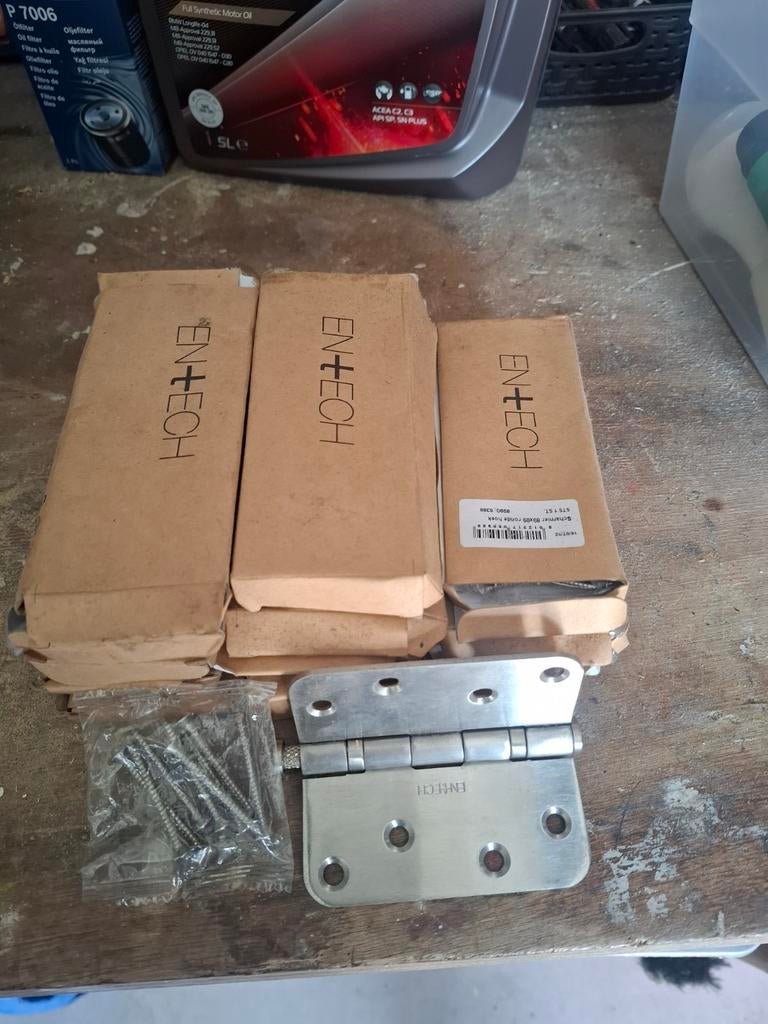 Nieuwe Entech scharnieren in verpakking, Ophalen, Nieuw, Scharnier