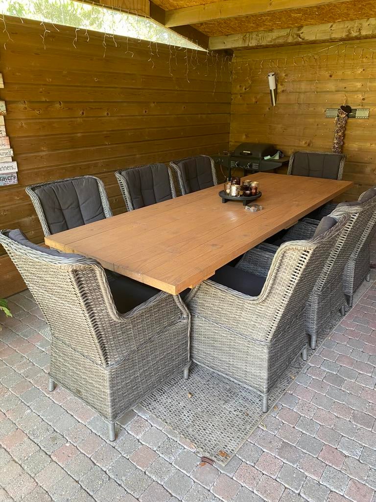 Tuinstoelen met kussens, Ophalen, Zo goed als nieuw, Wicker