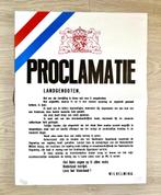 Wilhelmina Proclamatie poster WW2, Ophalen of Verzenden, A1 t/m A3, Overige onderwerpen, Rechthoekig Staand