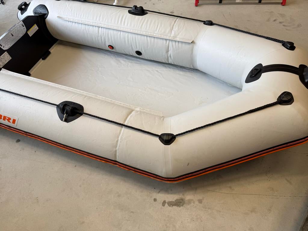 Kolibri KM280 Opblaasboot met Amarew Elektromotor & Accu, Watersport en Boten, Rubberboten, Elektrisch, Zo goed als nieuw, Minder dan 70 pk