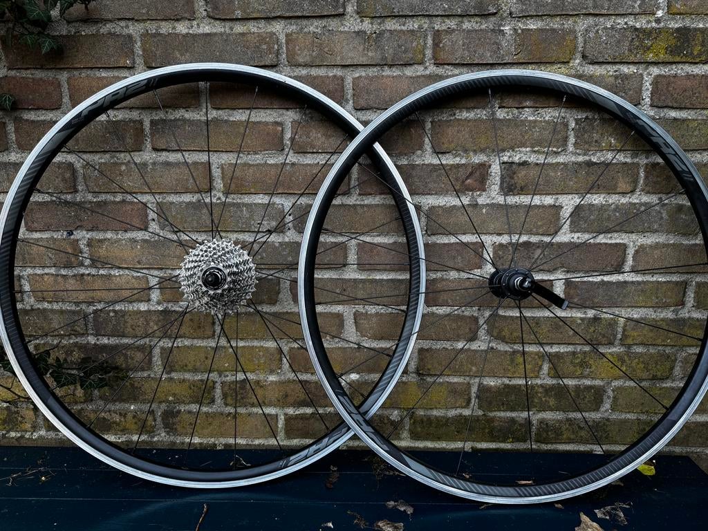 Zgan Giant PR2 tubeless ready velgen met 105 11s cassette, Fietsen en Brommers, Fietsonderdelen, Ophalen, Zo goed als nieuw, Wiel