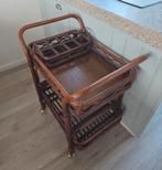Vintage Theekarretje / Serveerwagen Rotan., Ophalen of Verzenden, Gebruikt