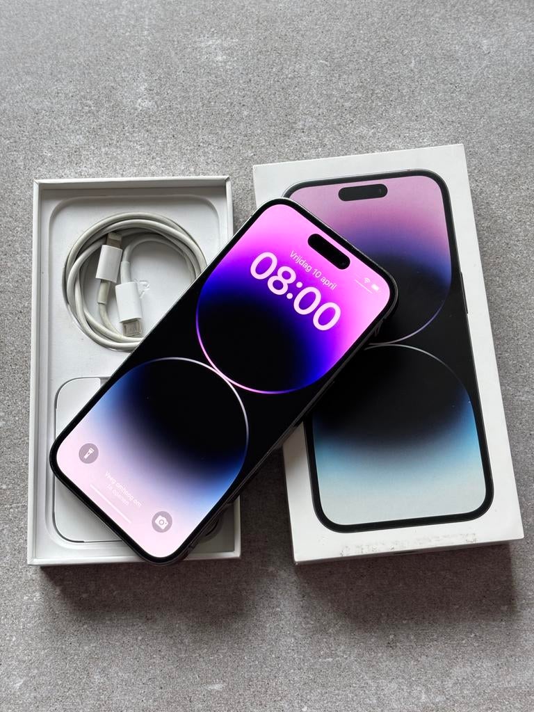 Apple iPhone 14 Pro 128GB batterijconditie 89%, 89 %, Ophalen of Verzenden, Zo goed als nieuw, Zonder simlock