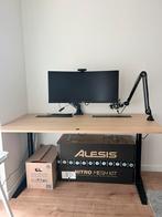 Bakker Elkhuizen verstelbaar bureau 160x80 cm, Ophalen of Verzenden, Zo goed als nieuw