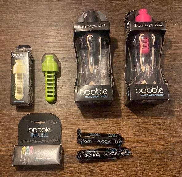 2 NIEUWE  BOBBLE BIDONS / DRINKFLESSEN / WATERFLESSEN, Ophalen, Nieuw