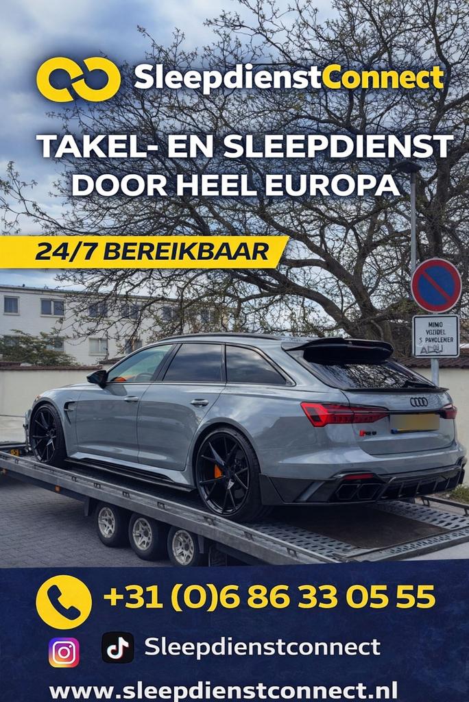 Autotransport Sleepdienst takeldienst pechhulp EU, Diensten en Vakmensen, Koeriers, Chauffeurs en Taxi's