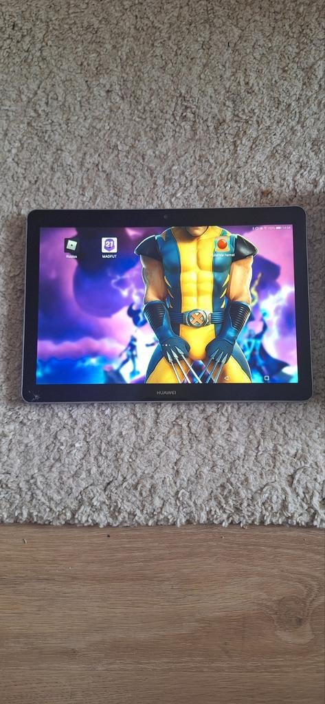 Huawei MediaPad T3 10 - 16GB - Barst in beeldscherm, Computers en Software, Android Tablets, Gebruikt, 10 inch, 16 GB, Ophalen