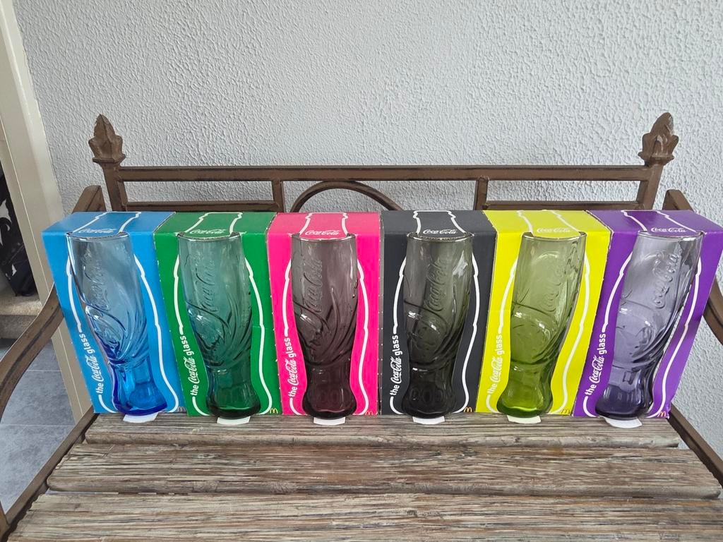 Complete set Coca Cola glazen Mc Donalds 2009 Nieuw, Ophalen, Nieuw, Frisdrankglas