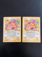 2x Pikachu Birthday Surprise Promo Pokémon Kaart, Hobby en Vrije tijd, Verzamelkaartspellen | Pokémon, Ophalen of Verzenden, Zo goed als nieuw