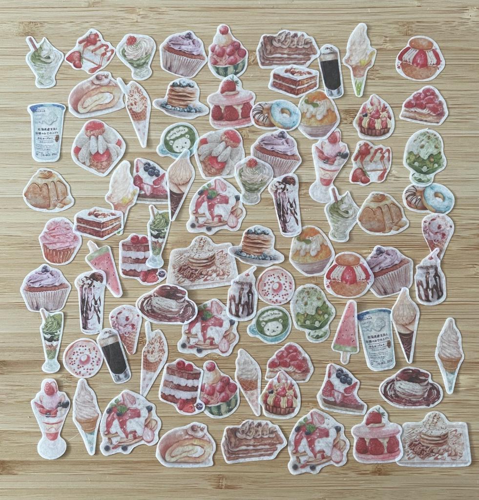 Taartjes, ijsjes, pannenkoeken stickers, Verzenden, Nieuw, Meerdere stickers