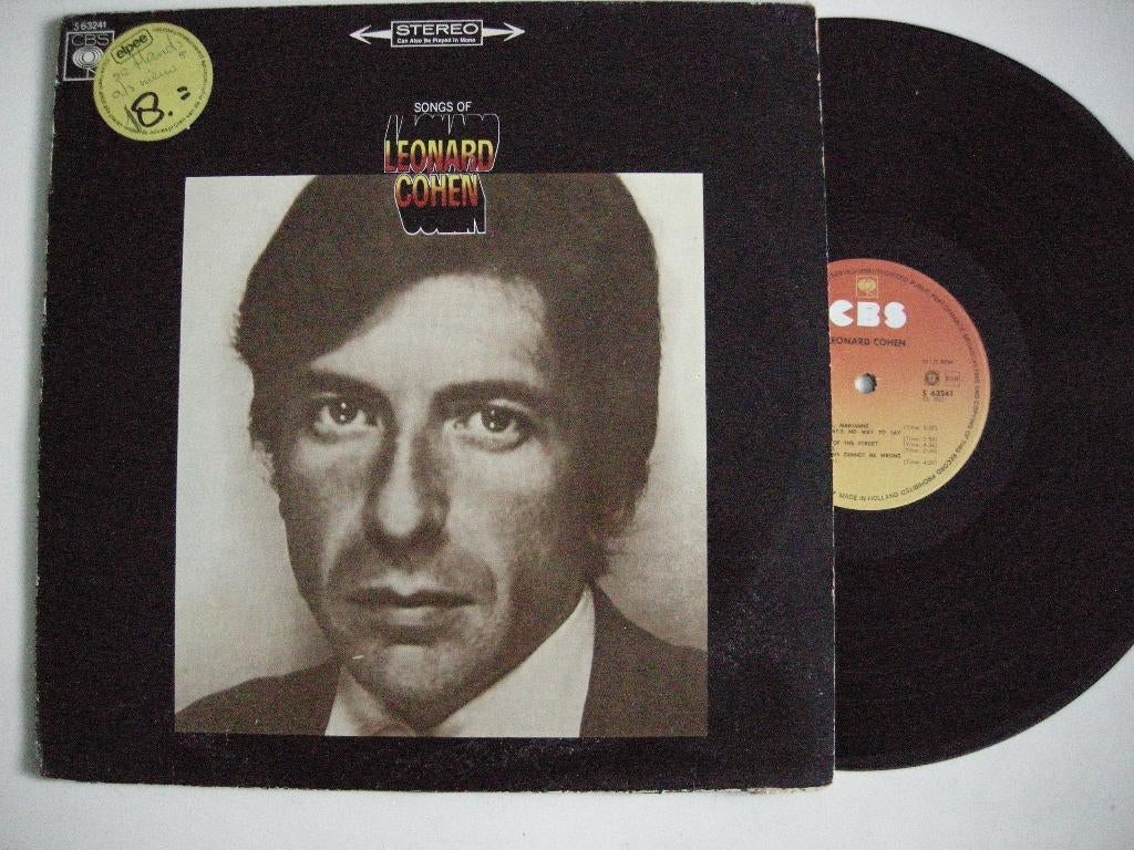Leonard Cohen Songs Of - LP vinyl zgan, Cd's en Dvd's, Vinyl | Rock, Ophalen, Zo goed als nieuw, 12 inch, Singer-songwriter