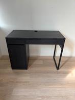 IKEA Micke bureau zwart bruin met kast en lades, Ophalen, Gebruikt, Bureau