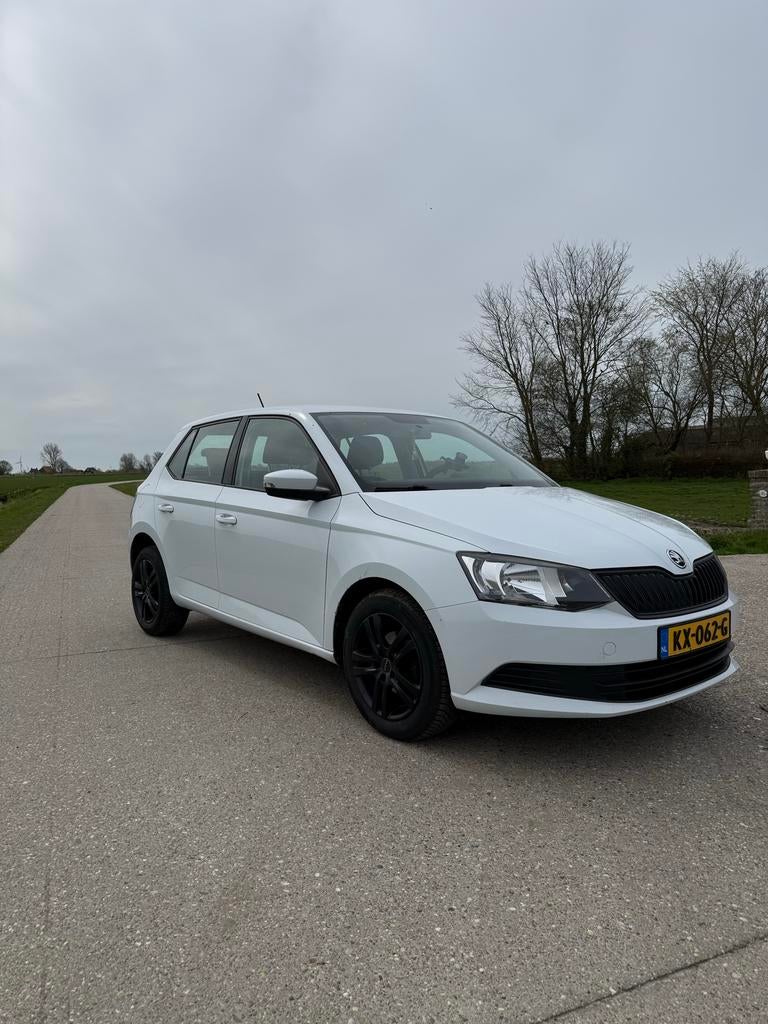 Skoda Fabia, Stof, 40 €/maand, Zwart, Wit