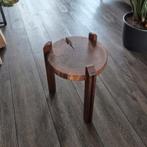 Bijzettafel handgemaakt, Huis en Inrichting, Tafels | Bijzettafels, Ophalen, Minder dan 45 cm, Minder dan 55 cm, Rond
