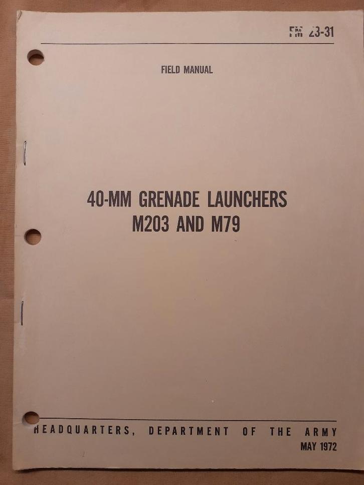 FM Grenade 40mm Launchers Vietnam, Verzamelen, Militaria | Algemeen, Landmacht, Overige typen, Amerika, Ophalen of Verzenden