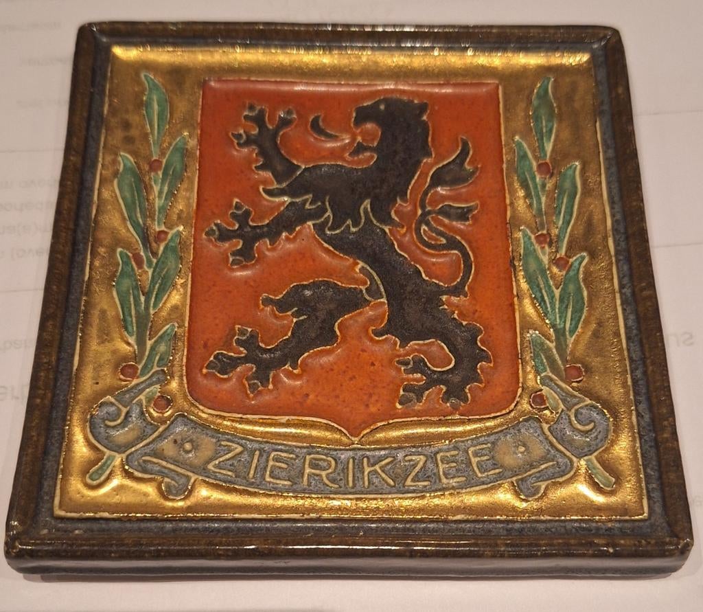 Cloisonné tegel Zierikzee - Royal Delft, Ophalen of Verzenden