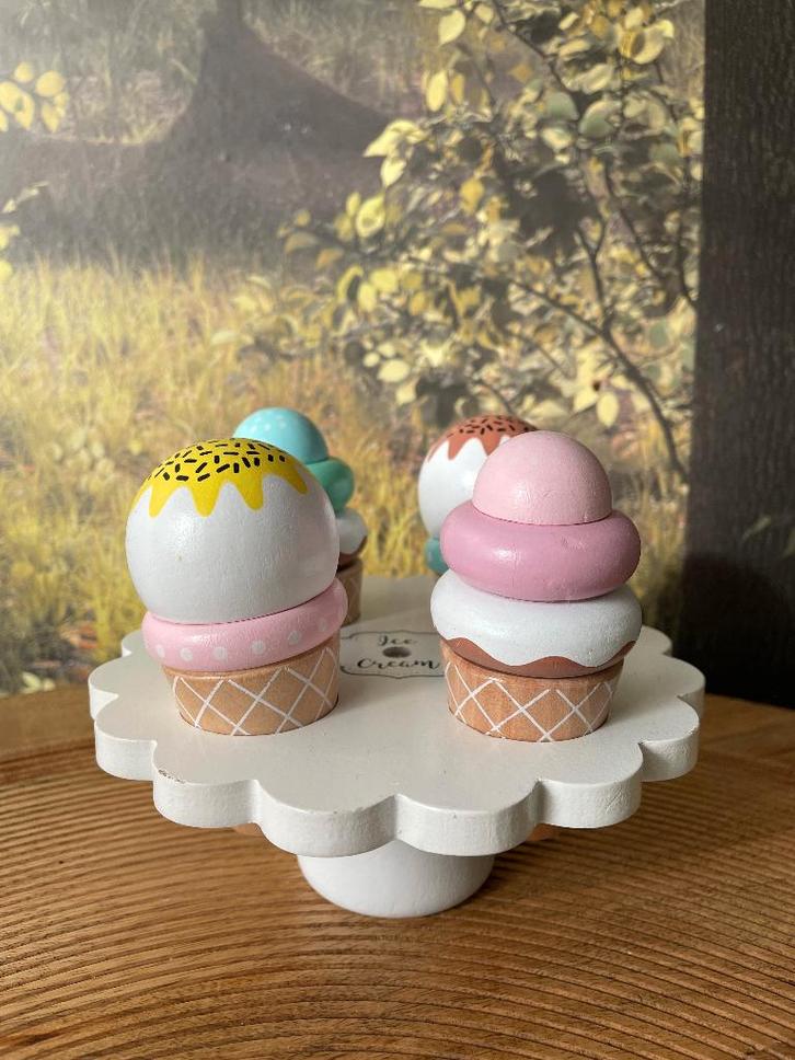 Houten ijsset Jabadabado, Kinderen en Baby's, Speelgoed | Houten speelgoed, Nieuw, Ophalen of Verzenden