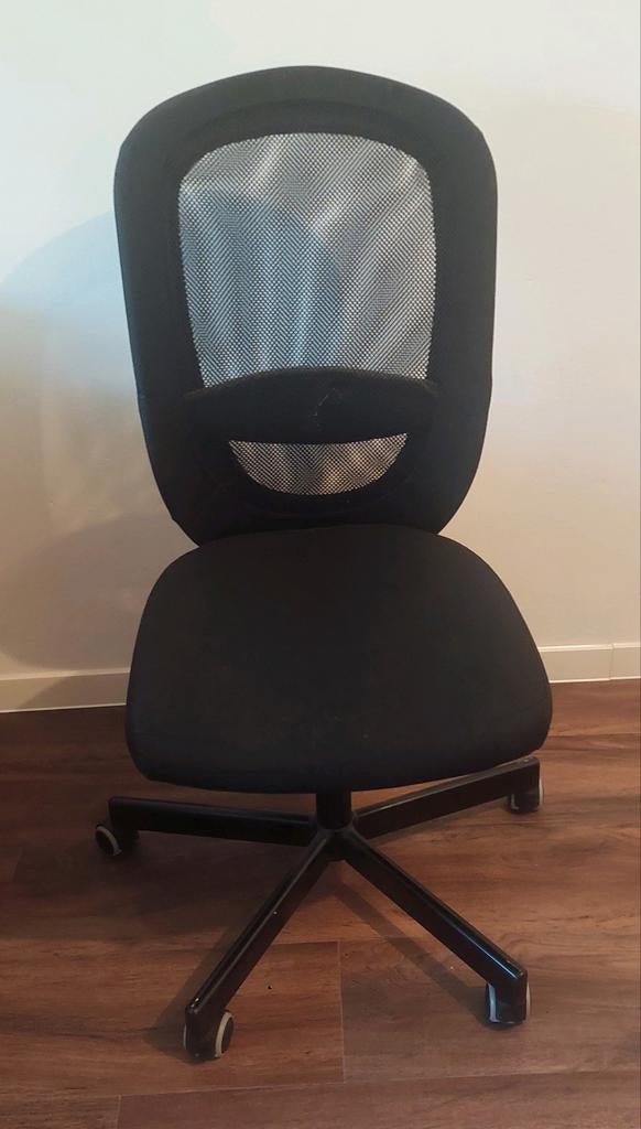 Ikea bureaustoel Flintan, Ophalen of Verzenden, Zo goed als nieuw, Zwart