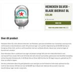 2x Heineken Silver Blade Biervat 8L - Fris en Licht Bier, Witgoed en Apparatuur, Thuistaps, Ophalen of Verzenden